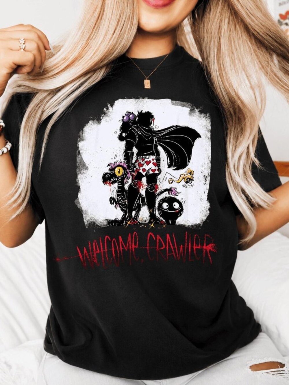 Dungeon Crawler Carl Welcome Crawler Gothic Graphic Tee